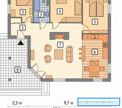 To calculate the heating capacity, you must have a house project. To calculate the heating capacity, you must have a house project.