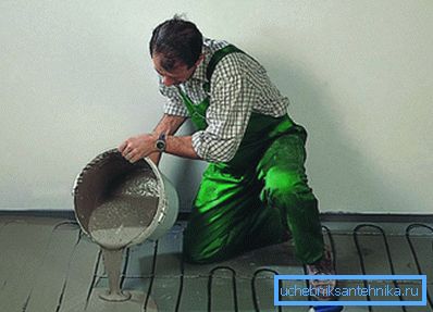 For screed is better to use a special mixture. For screed is better to use a special mixture.
