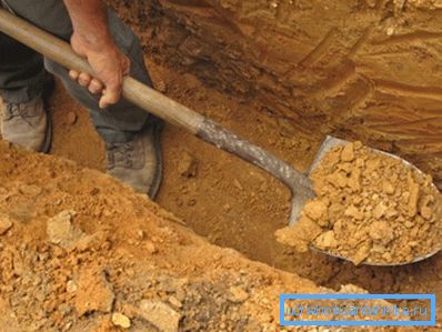 For laying pipes digging a trench. For laying pipes digging a trench.