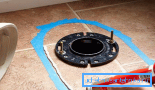 For a toilet with a vertical drain sewer should be located in the floor For a toilet with a vertical drain sewer should be located in the floor