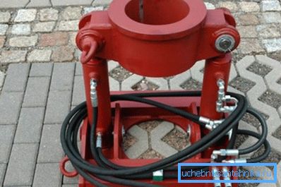 Jack for the extraction of drilling and casing. Jack for the extraction of drilling and casing.
