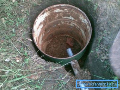 Drainage to drain water in the shower at a country site