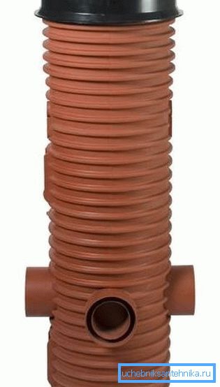Drainage well with a lid. Drainage well with a lid.