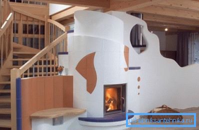 Wood burning fireplace