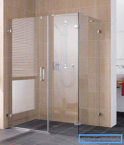 Shower box without a pallet again becomes fashionable. Shower box without a pallet again becomes fashionable.
