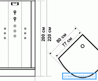 Shower box for Khrushchev 80x80 Shower box for Khrushchev 80x80