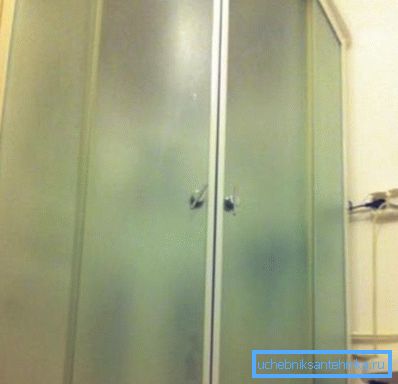 Shower Corner 1000x1000 mm with frosted glass Shower Corner 1000x1000 mm with frosted glass