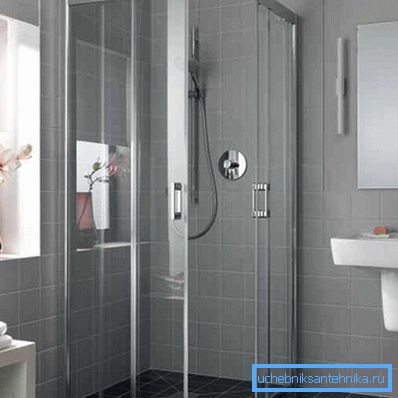 Shower corner 110x90 cm with sliding doors Shower corner 110x90 cm with sliding doors