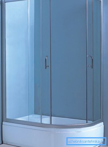 Shower cabins 120x80 without roof, with a high base, can be used as a baby bath Shower cabins 120x80 without roof, with a high base, can be used as a baby bath