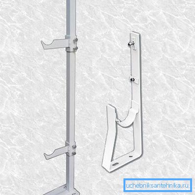 Two types of brackets for floor installation. Two types of brackets for floor installation.