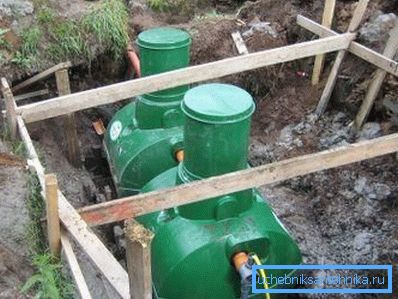 Two-chamber septic tank at the dacha Two-chamber septic tank at the dacha