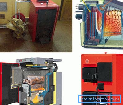 Double-circuit heating boilers for solid fuel of various types Double-circuit heating boilers for solid fuel of various types