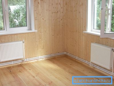 Two-pipe installation of heating systems of a private house Two-pipe installation of heating systems of a private house