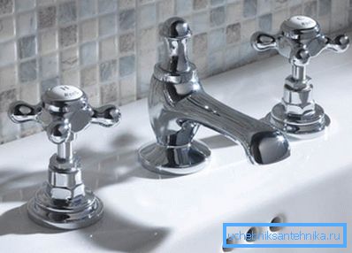 Two-valve mortise mixer on board bath Two-valve mortise mixer on board bath