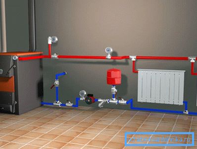 Efficient heating of a country house with a solid fuel boiler and double-pipe feed. Efficient heating of a country house with a solid fuel boiler and double-pipe feed.