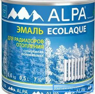 Eco-friendly, odorless enamel for painting Ecolaque heaters