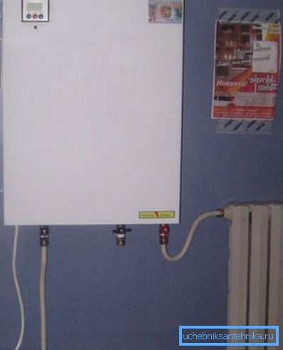 Economical electric heating of the house with a boiler Economical electric heating of the house with a boiler