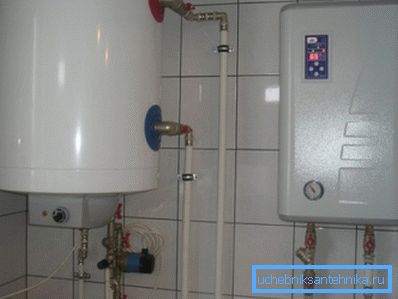 Electric heating system based on the boiler. Electric heating system based on the boiler.