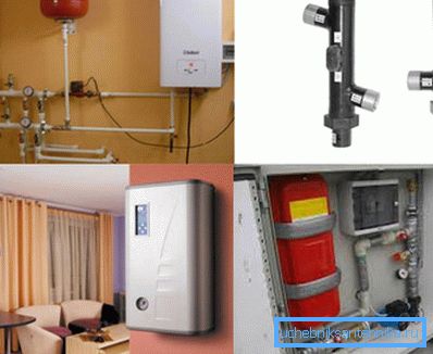 Electric boilers for heating of giving different types Electric boilers for heating of giving different types