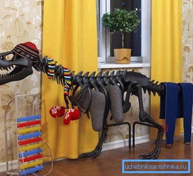 Electric decorative radiator in the form of a dinosaur Electric decorative radiator in the form of a dinosaur