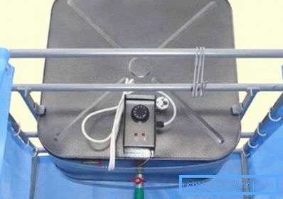 Electric shower to give with a thermostat. Electric shower to give with a thermostat.