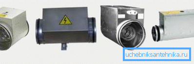 Electric heater is selected depending on the diameter of the duct and the desired power Electric heater is selected depending on the diameter of the duct and the desired power