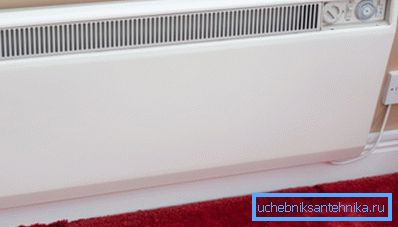 Electric heating convector. Electric heating convector.