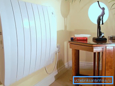 Electric heating radiator. Electric heating radiator.
