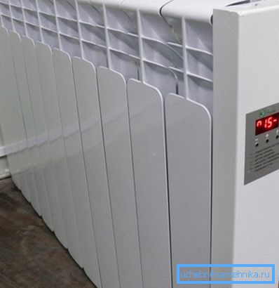 Electric device for convection heating. Electric device for convection heating.