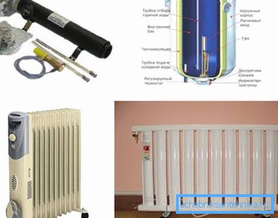 Electric heater for heating - types and sizes Electric heater for heating - types and sizes