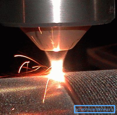Electron beam welding in action Electron beam welding in action