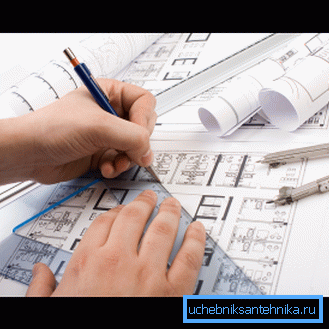 Another important stage is the drafting of the heating system. Another important stage is the drafting of the heating system.
