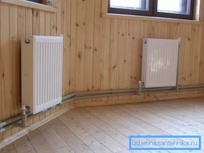If you decide to add radiators, then place them necessarily under the windows or near the entrance door (as in the photo) If you decide to add radiators, then place them necessarily under the windows or near the entrance door (as in the photo)