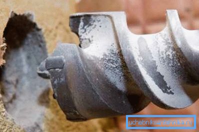 If you have a puncher with a large-diameter drill, the task will be simplified. If you have a puncher with a large-diameter drill, the task will be simplified.