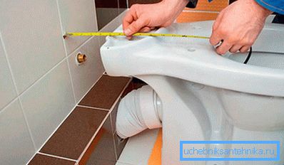 If you make a mistake in the calculations, it will be difficult to install the appliance in the toilet.