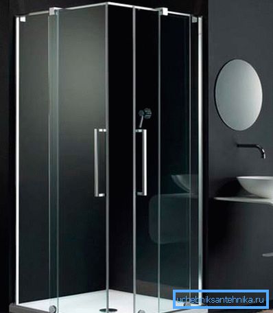 Aesthetic transparent shower angle 90 90 cm Aesthetic transparent shower angle 90 90 cm
