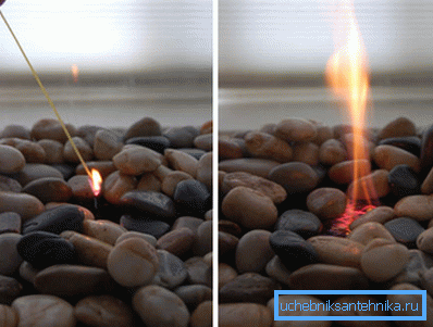 Ethanol burns brightly, without smoke and soot. Ethanol burns brightly, without smoke and soot.
