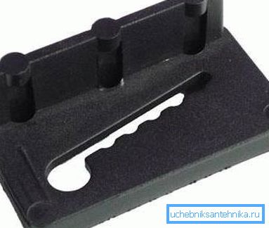 Clamp for sink.
