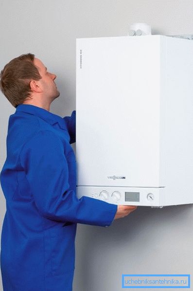 Fixing wall boiler Fixing wall boiler