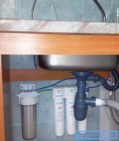 Filter under the sink Filter under the sink