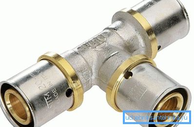 Fitig crimping tee Fitig crimping tee