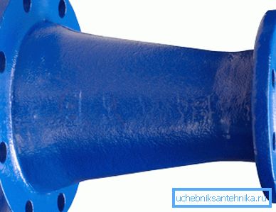 Flange transition Flange transition