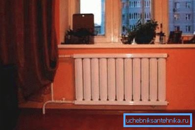 Photo of the battery in the apartment. Photo of the battery in the apartment.