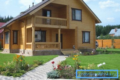 Photo of a wooden house. Photo of a wooden house.