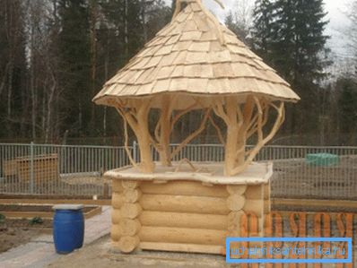 3408 Photo of a wooden structure ennobling well