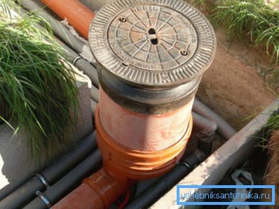 Photo drainage well. Photo drainage well.