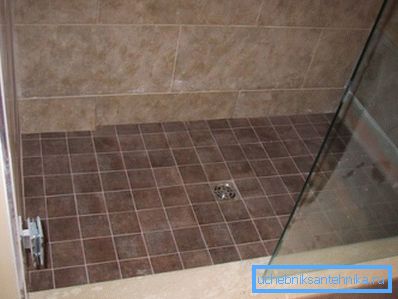 Photo of shower drain hole