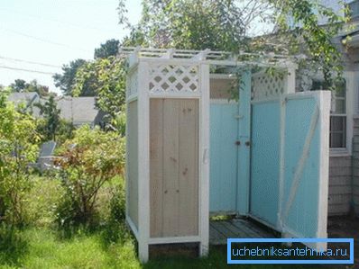 Photos of the shower stall on the site. Photos of the shower stall on the site.