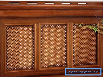 Photo screen of natural wood, which is ideal for classic interiors Photo screen of natural wood, which is ideal for classic interiors