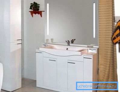 Photo headset for the bathroom.